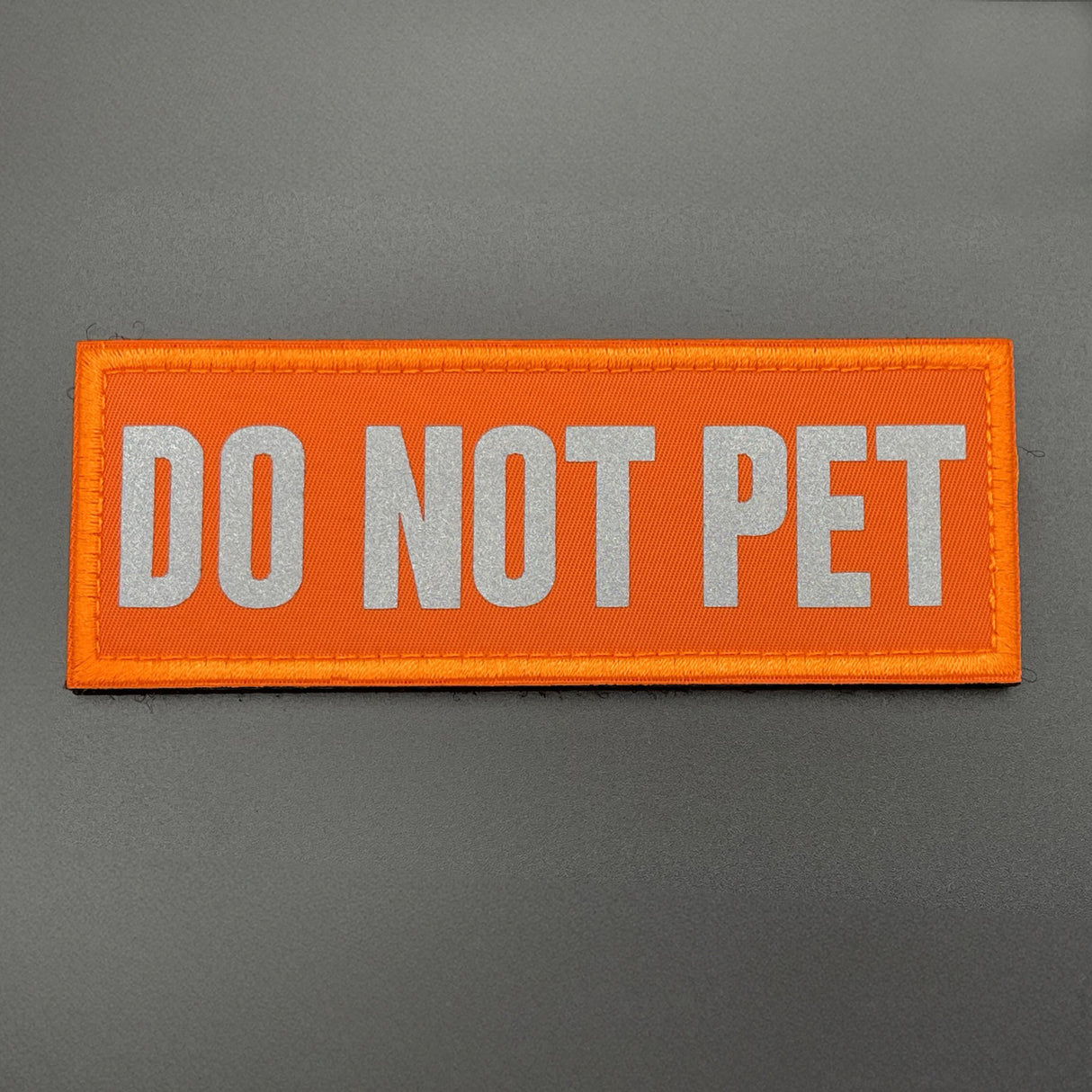 Do Not Pet Patch Hi Vis Orange, Hook & Loop, 11cm | Task Outdoor