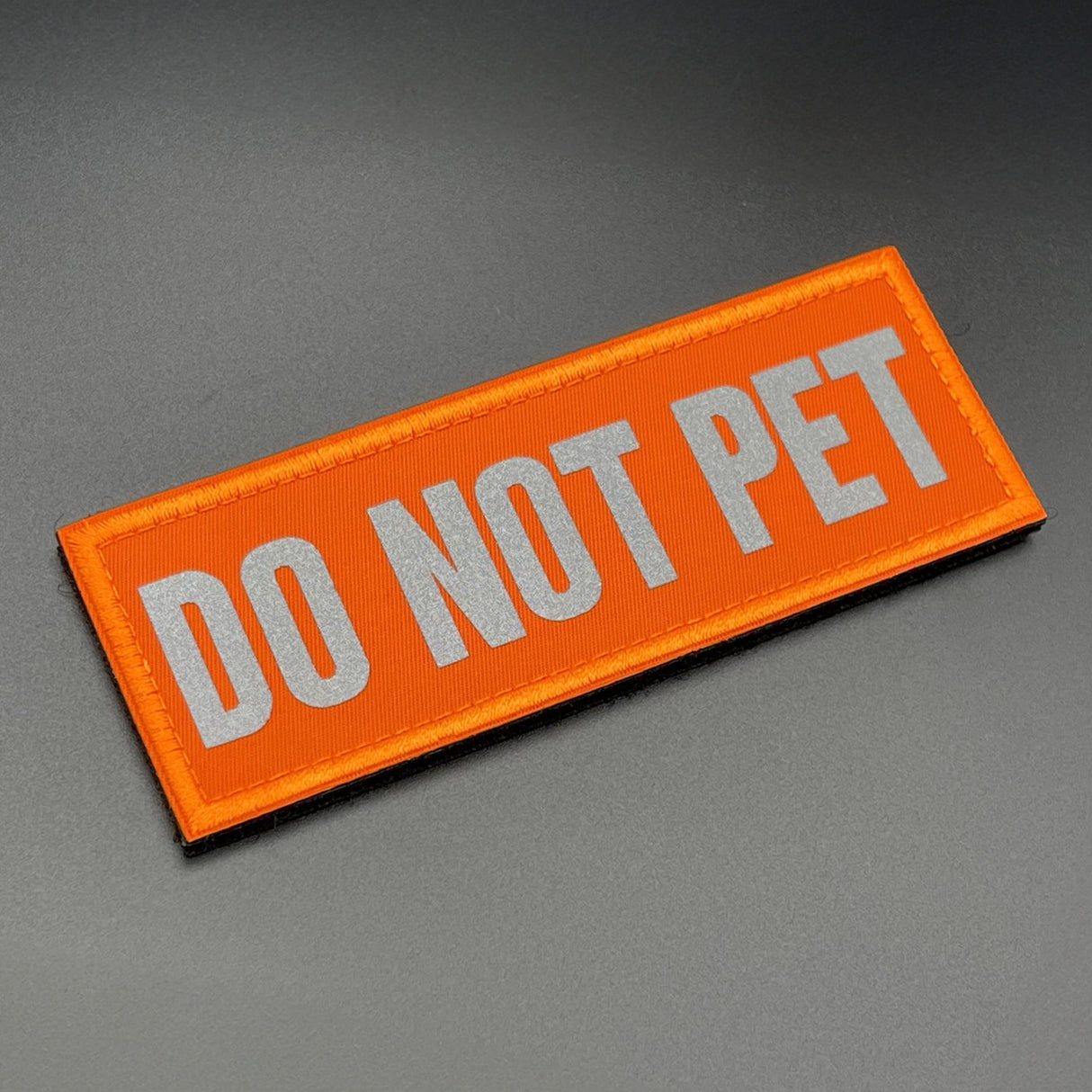 Do Not Pet Patch Hi Vis Orange, Hook & Loop, 11cm | Task Outdoor