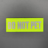 Do Not Pet Patch Hi Vis Yellow, Hook & Loop, 11cm | Task Outdoor