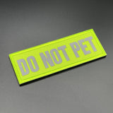 Do Not Pet Patch Hi Vis Yellow, Hook & Loop, 11cm | Task Outdoor