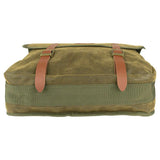 Jack Pyke Duotex Dog Bag in green seen from the base, showing the webbing and strap ends