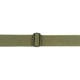 Jack Pyke Duotex Dog Bag in green, close-up of the webbing shoulder strap and its sliding adjuster