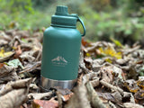 Fido's Trails 3-in-1 Dog Water Bottle | Portable Travel Bottle - Forest Green
