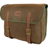 Jack Pyke Doutex Dog Bag - Brown front angle with buckle straps