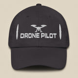 Task "Drone Pilot" cotton twill cap in Dark Grey, front view