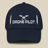 Task "Drone Pilot" cotton twill cap in Navy, front view