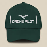 Task "Drone Pilot" cotton twill cap in Spruce green, front view