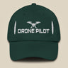 Task "Drone Pilot" cotton twill cap in Spruce green, front view
