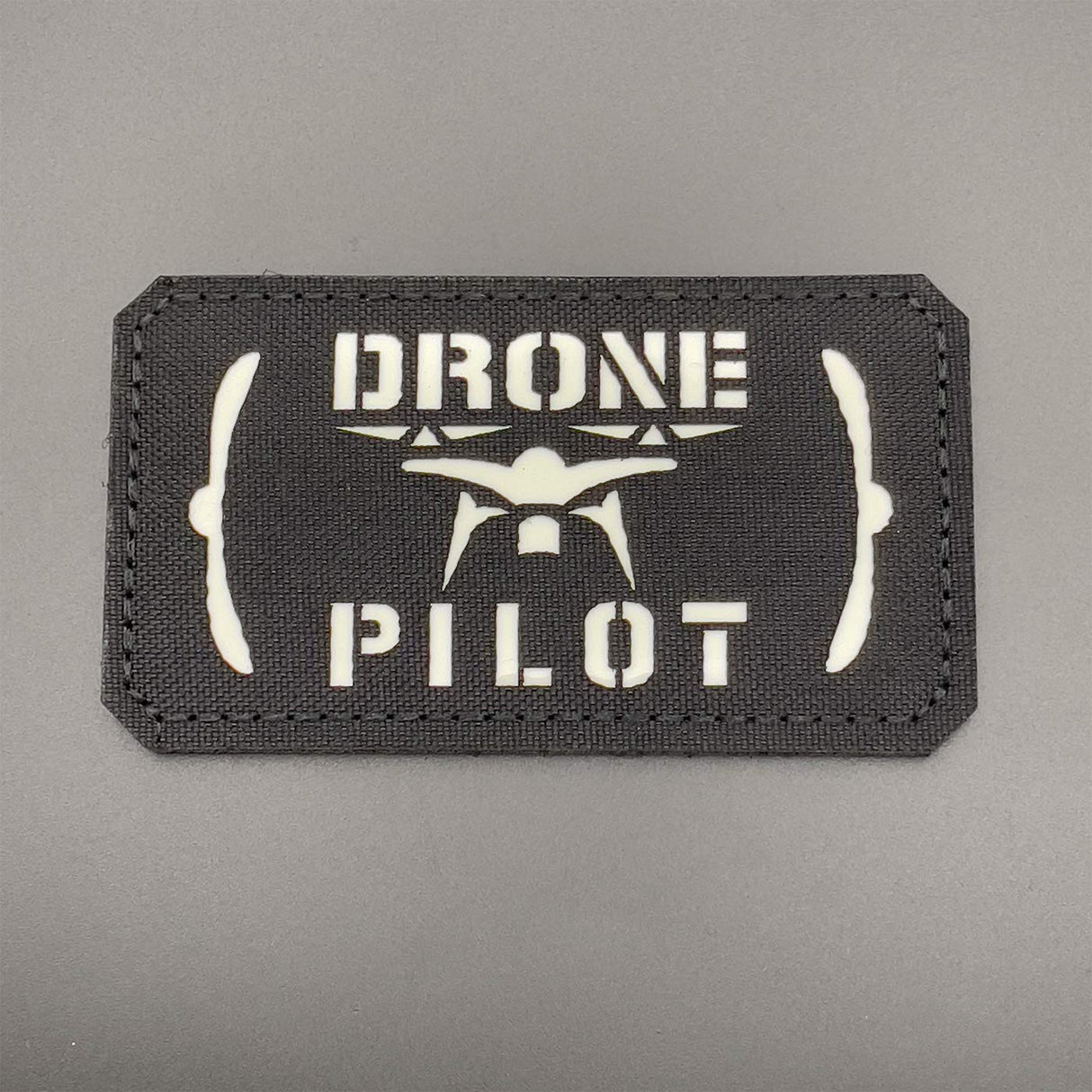 Drone Pilot Patch Black: Laser Cut, Glow in the Dark | Task Outdoor