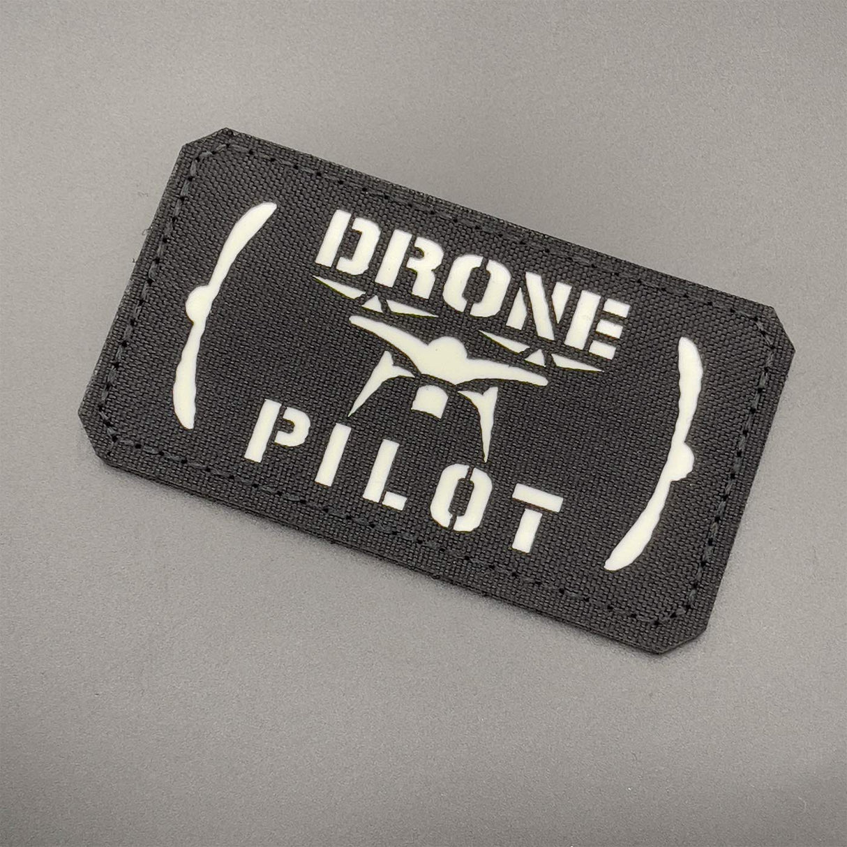 Drone Pilot Patch Black: Laser Cut, Glow in the Dark | Task Outdoor