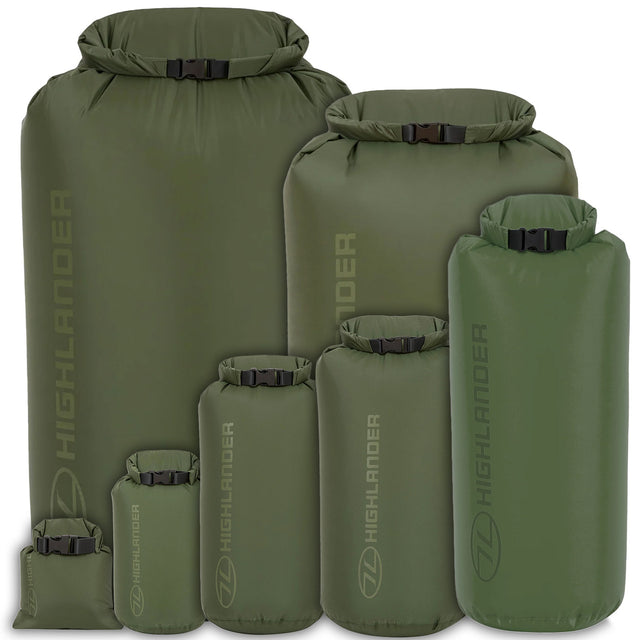 Highlander Dry Sack Pouch Olive Green | Task Outdoor