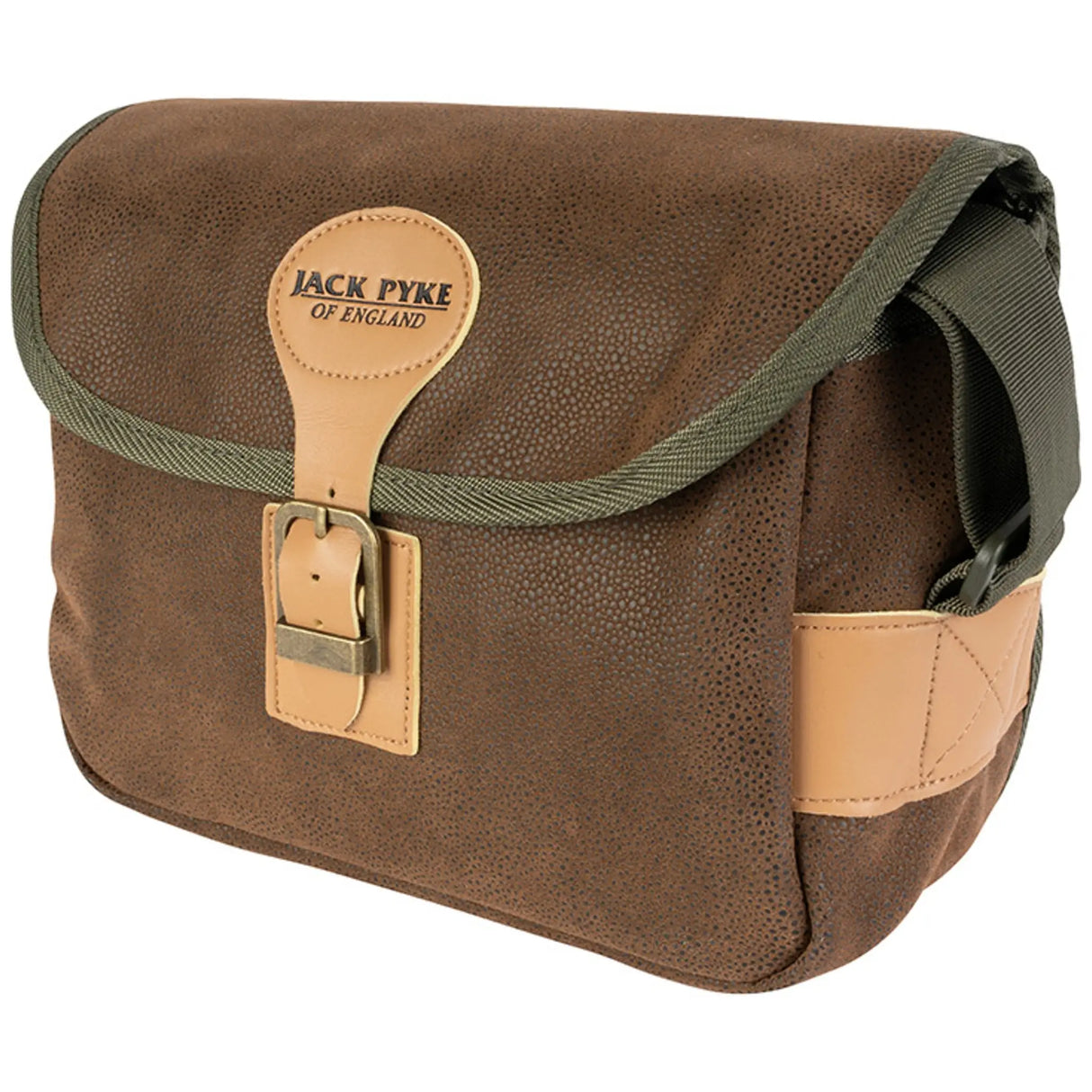 Jack Pyke Duotex Cartridge Bag - Brown three quarter view