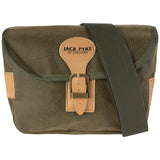 Jack Pyke Duotex Cartridge Bag - Green front angle with buckle