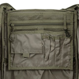 Highlander Eagle 3 Rucksack internal mesh pockets and admin panel in ranger green