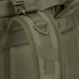 Highlander Eagle 3 Rucksack shoulder strap close up in ranger green