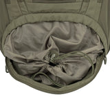 Highlander Eagle 3 Rucksack lower compartment with drawcord closure in ranger green