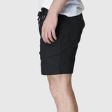 Elwood Men's Elastic Basic Short - Black side profile