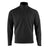 Highlander Tactical Ember Fleece Quarter Zip Top in Black, front view showing the quarter zip and stand-up collar