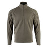 Highlander Tactical Ember Fleece Quarter Zip Top in Ranger Green, front view showing the quarter zip and stand-up collar