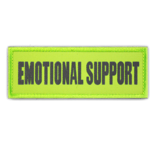 Emotional Support Dog Harness Patch, Hi Vis Yellow, 11cm | Task Outdoor