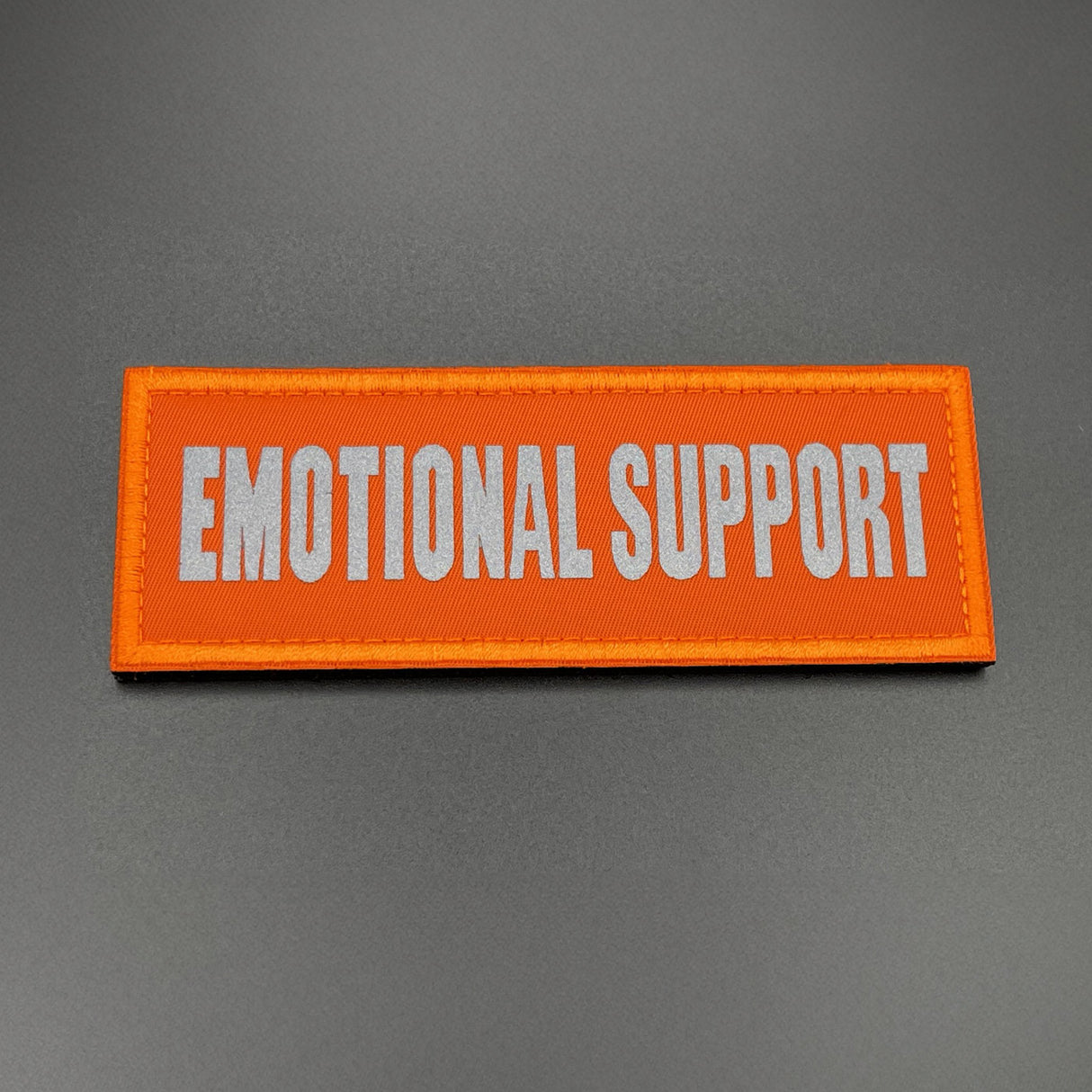 Emotional Support Dog Harness Patch: Hi Vis Orange, Hook & Loop, 11cm