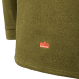 Sugar Loaf Shepherd Polar Fleece Hoodie in Khaki branding