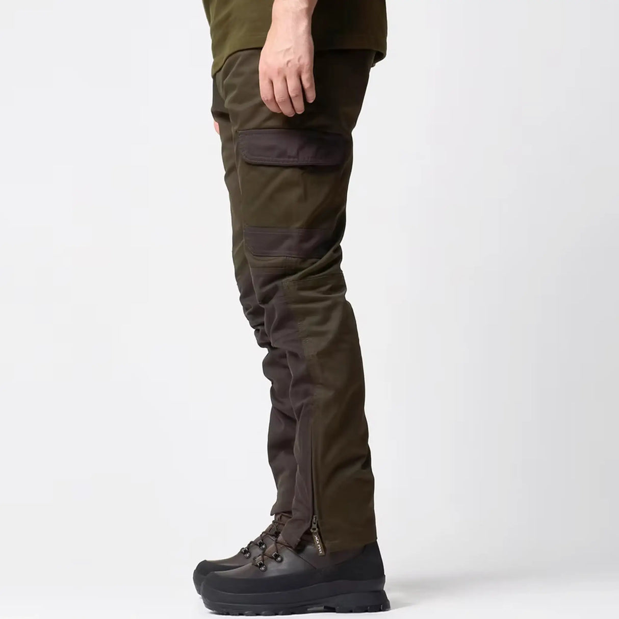 Jack Pyke Fieldman Trousers from the side on white background
