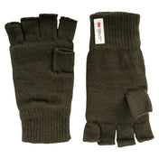 Jack Pyke Fingerless Mitts - Olive Green pair