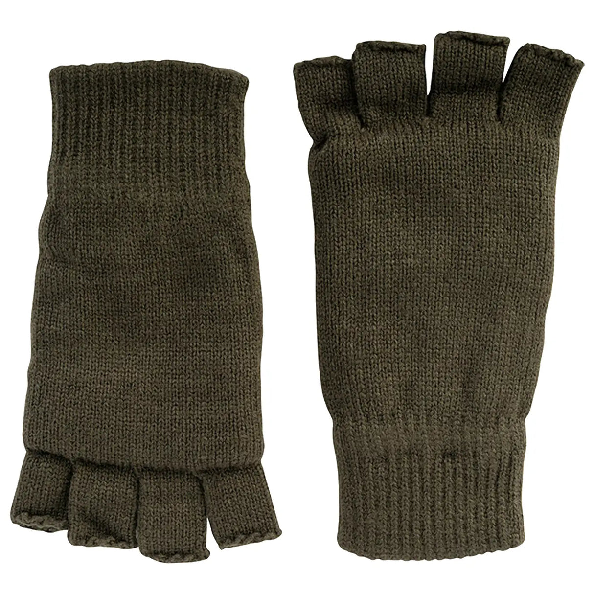 Jack Pyke Fingerless Mitts Olive Green | Task Outdoor