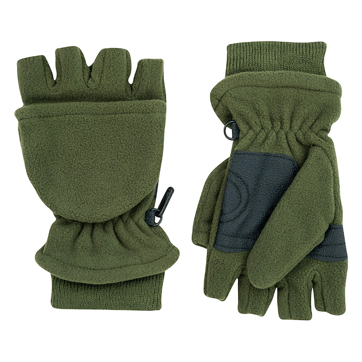 Jack Pyke Fleece Shooters Mitts Olive Green | Task Outdoor