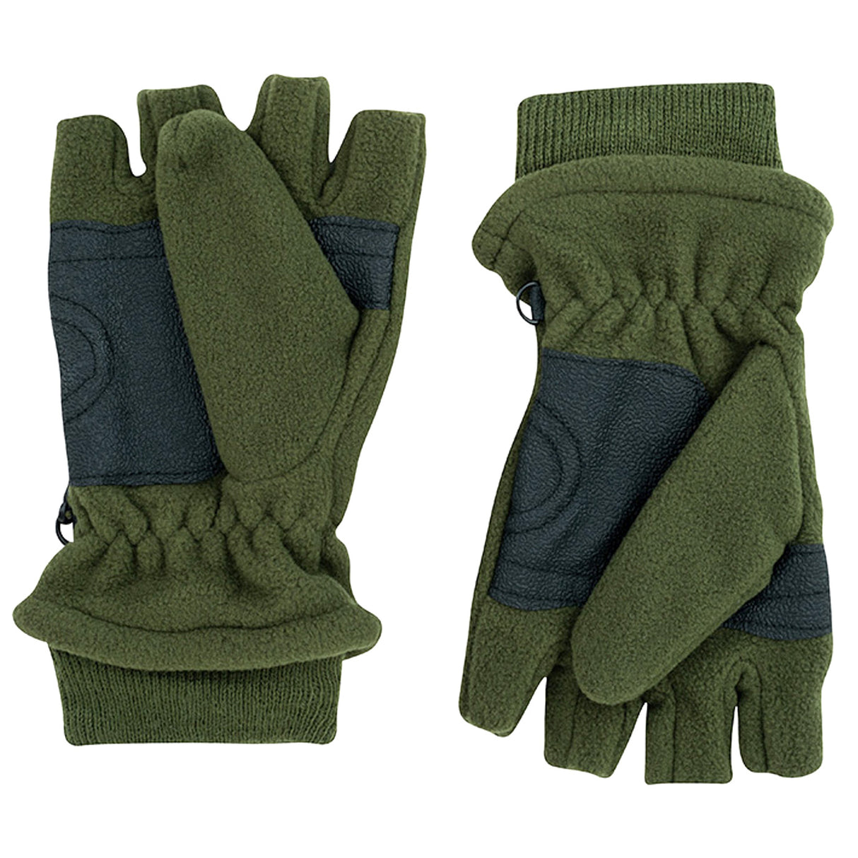 Jack Pyke Fleece Shooters Mitts Olive Green | Task Outdoor