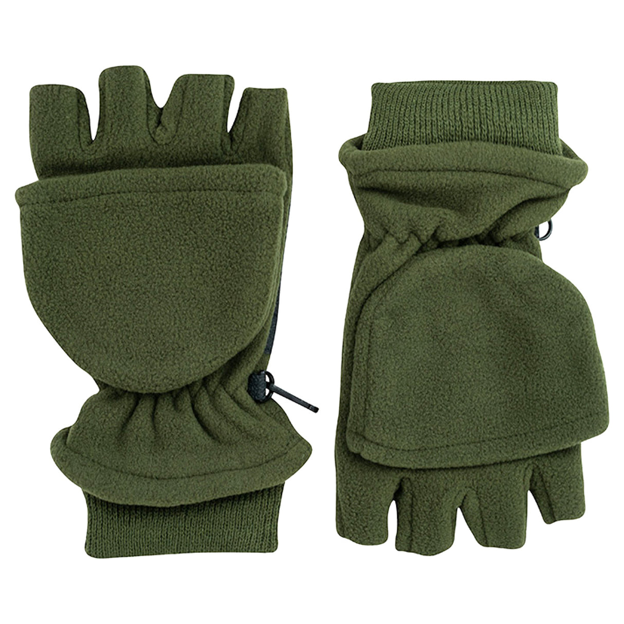 Jack Pyke Fleece Shooters Mitts Olive Green | Task Outdoor