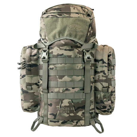 Highlander Forces Elite Rucksack 33L HMTC Camo Front | Task Outdoor