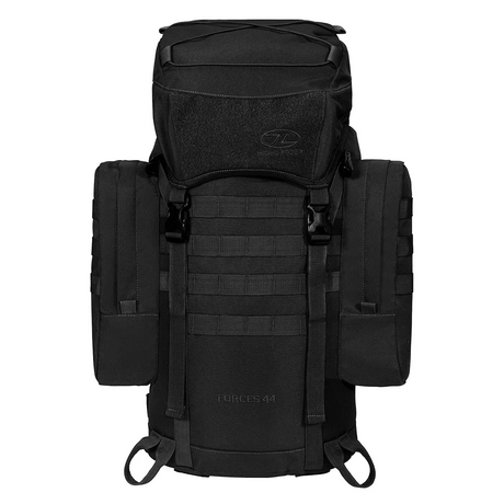 Highlander Forces Elite Rucksack 44L Black Front | Task Outdoor