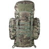 Highlander Forces Elite 44 Rucksack with 44L capacity in HMTC Camo from the front on white background