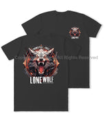 Formidable Force 'Lone Wolf' Double Printed T-Shirt - Black