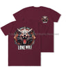 Formidable Force 'Lone Wolf' Double Printed T-Shirt - Maroon