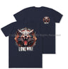 Formidable Force 'Lone Wolf' Double Printed T-Shirt - Navy Blue