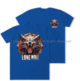 Formidable Force 'Lone Wolf' Double Printed T-Shirt - Royal Blue