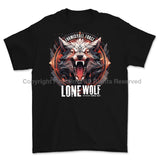 Formidable Force 'Lone Wolf' Printed T-Shirt - Black