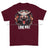 Formidable Force 'Lone Wolf' Printed T-Shirt - Maroon