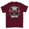 Formidable Force 'Lone Wolf' Printed T-Shirt - Maroon