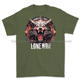 Formidable Force 'Lone Wolf' Printed T-Shirt - Military Green