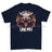 Formidable Force 'Lone Wolf' Printed T-Shirt - Navy Blue