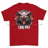 Formidable Force 'Lone Wolf' Printed T-Shirt - Red