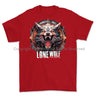 Formidable Force 'Lone Wolf' Printed T-Shirt - Red