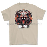 Formidable Force 'Lone Wolf' Printed T-Shirt - Sand