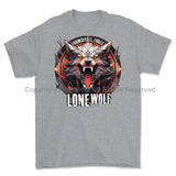 Formidable Force 'Lone Wolf' Printed T-Shirt - Sports Grey