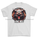 Formidable Force 'Lone Wolf' Printed T-Shirt - White