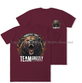 Formidable Force 'Team Grizzly' Double Printed T-Shirt - Maroon